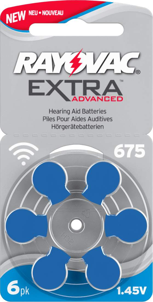 Rayovac Hearing Aid Batteries Size 675-HearingDirect-brand_Rayovac,price_£1 - £1.99,size_Size 675,type_Pack of 6