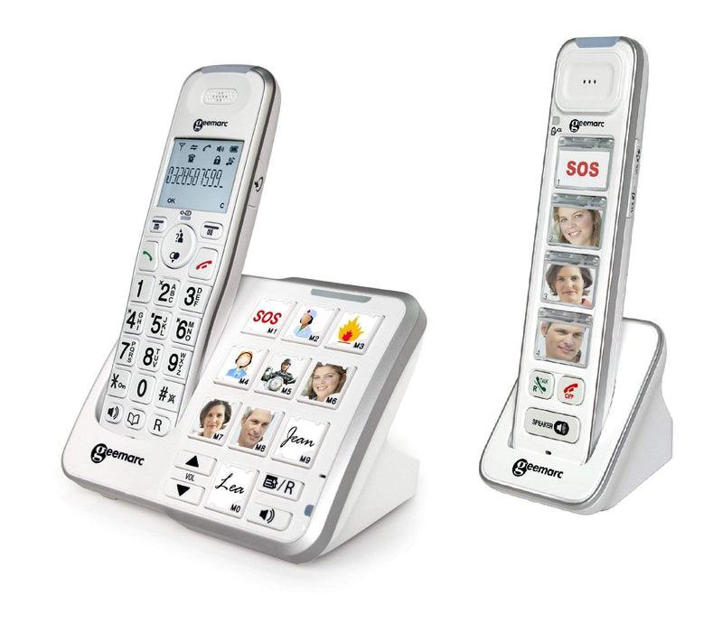 Geemarc AmpliDect 295 Photo Duo Amplified Cordless Telephones-HearingDirect-brand_Geemarc,type_Amplified Cordless Phones,type_Amplified Phones With Answer Machines,type_Big Button Phones