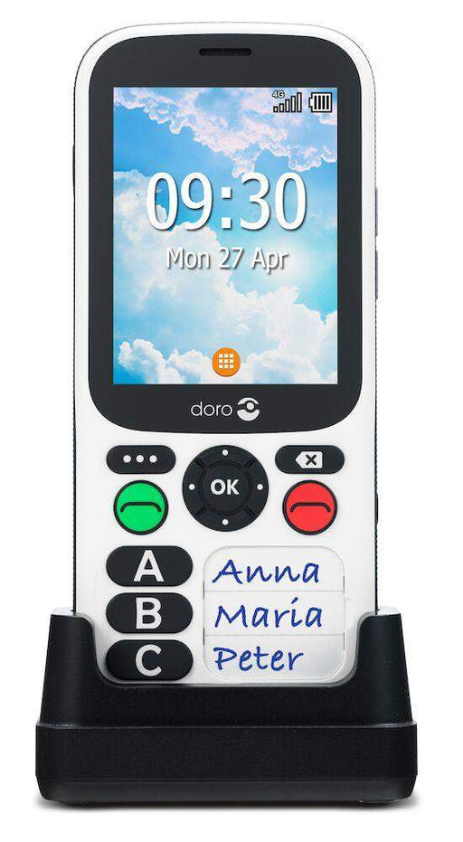 Doro 780X 4G mobile phone with 3 memory buttons and GPS-HearingDirect-brand_Doro