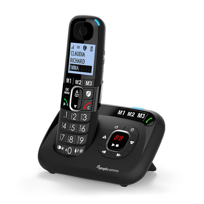 Amplicomms BT1580 Cordless amplified phone with answering machine Hearing direct- HearingDirect UK