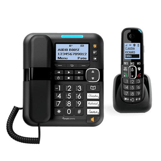 Amplicomms BT1580 Combo amplified phone with answering machine Hearing direct- HearingDirect UK