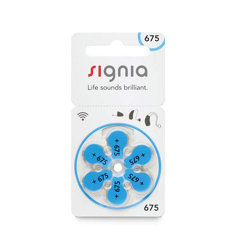 Signia Hearing Aid Batteries Size 675-HearingDirect-brand_Signia,price_£2 - £2.99,size_Size 675,type_Pack of 6
