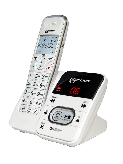 Geemarc Amplidect 295 Pack Mobility Amplified Cordless Duo Telephone-HearingDirect-brand_Geemarc,type_Amplified Cordless Phones,type_Amplified Phones With Answer Machines,type_Big Button Phones