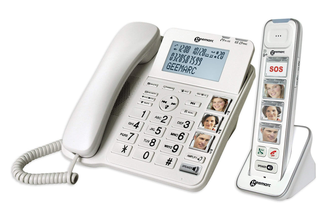 Geemarc AmpliDect 295 Combi Photo Amplified Cordless and Corded Telephone-HearingDirect-brand_Geemarc,type_Amplified Corded Phones,type_Amplified Phones With Answer Machines,type_Big Button Phones