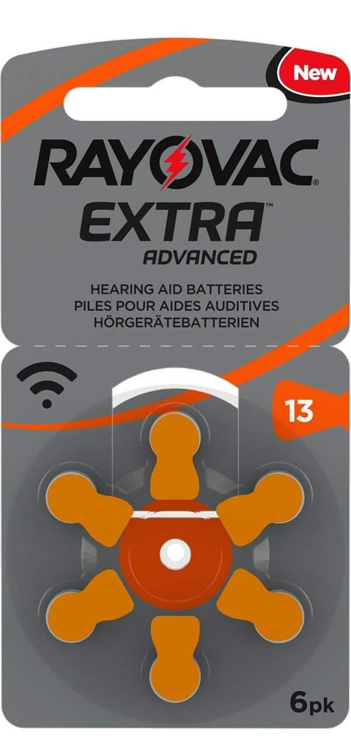Rayovac Hearing Aid Batteries Size 13-HearingDirect-brand_Rayovac,price_£1 - £1.99,size_Size 13,type_Pack of 6